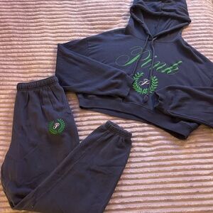 💙Navy Blue Victoria Secret PINK two-piece set💚